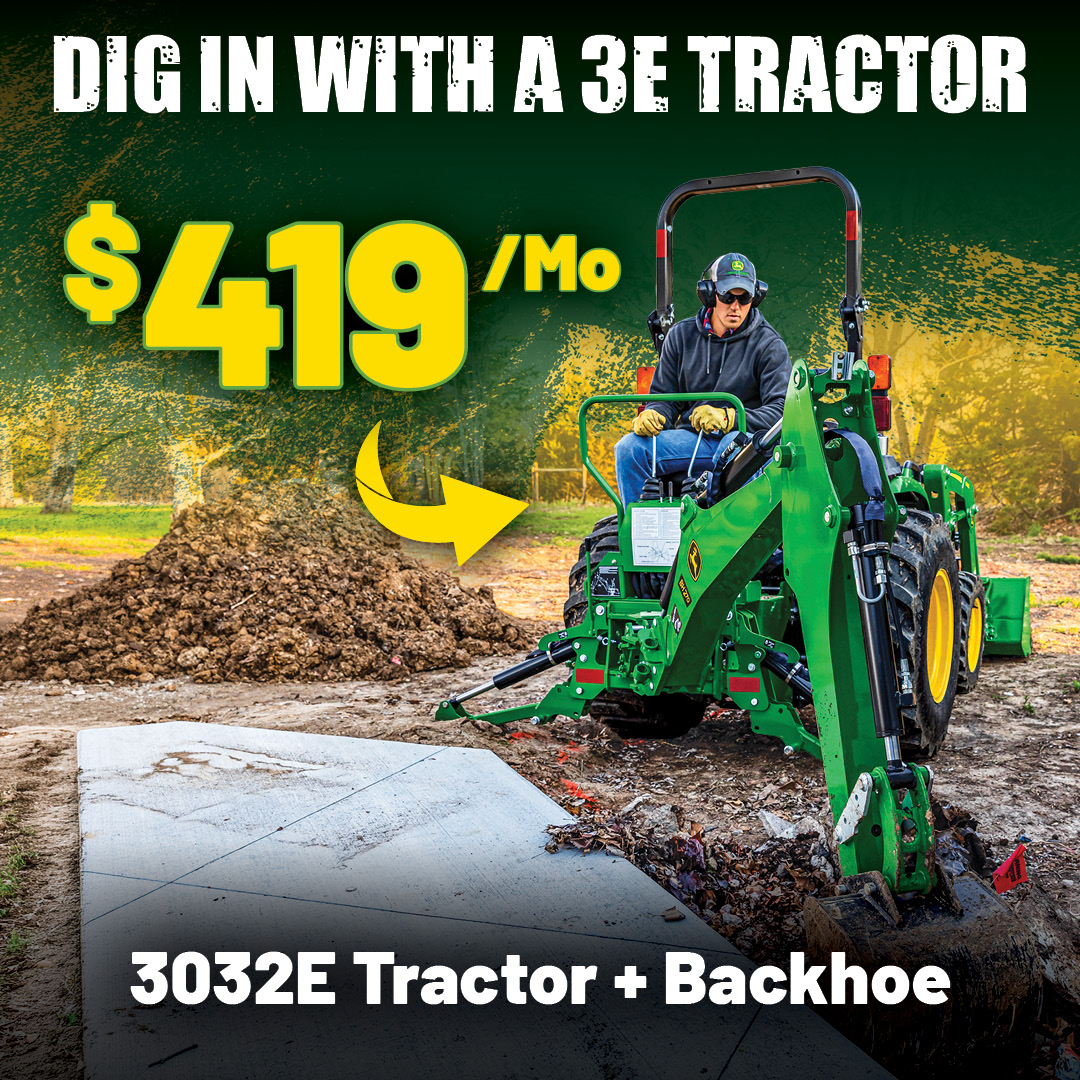 3032E Tractor with Backhoe